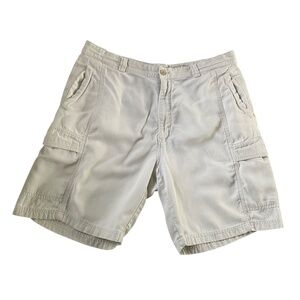 Tommy Bahama Relax Cargo Short Sz 38 Natural Lagenlook Travel Everyday Utility